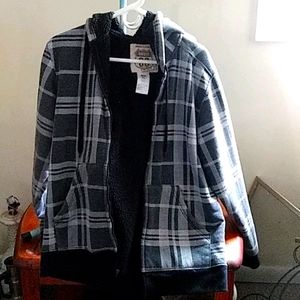 Mens wool lined coat